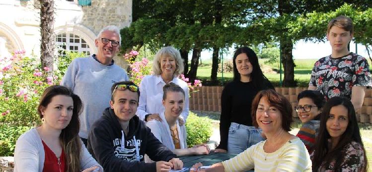 International volunteers at La Giraudiere in France This image has an empty alt attribute; its file name is erasmus-volunteers_june_france-1.jpg